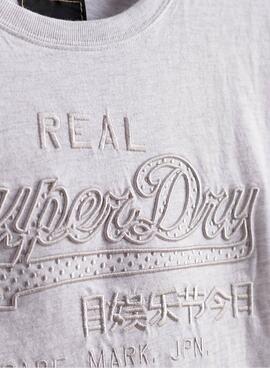 T-Shirt Superdry Embroidery Blanc pour Femme