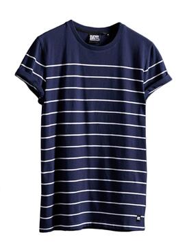 T-Shirt Superdry Bretton Bleu marine pour Homme