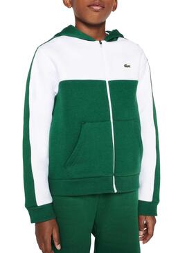 Veste Lacoste Bicolore Vert pour Garçon