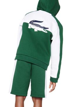 Veste Lacoste Bicolore Vert pour Garçon