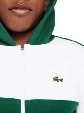 Veste Lacoste Bicolore Vert pour Garçon