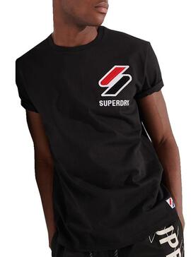 T-Shirt Superdry Sport style Noir pour Homme