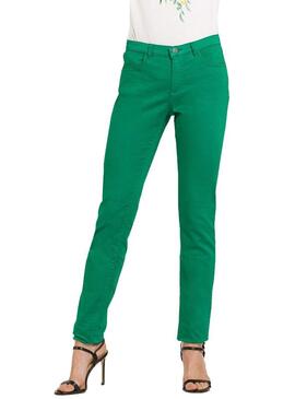 Naf Naf Pantalon skinny poches Vert Femme