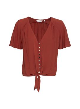 Chemise Naf Naf Noeud Rouge pour Femme