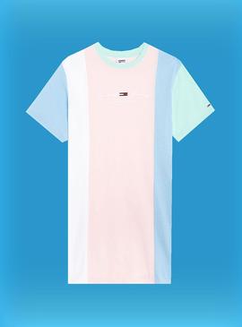 Robe Tommy Jeans Pastel Colorblock