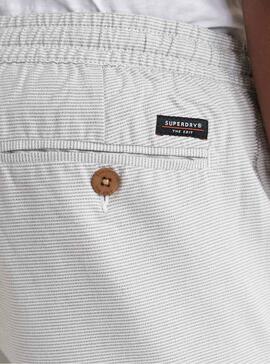 Bermuda Superdry Drawstring Blanc pour Homme