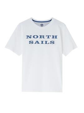 T-Shirt North Sails Logo Pull Blanc Homme