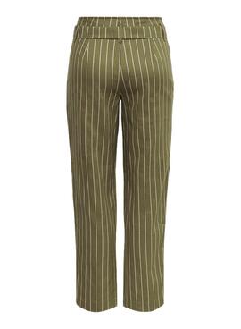 Pantalon Only Viva-Cleo Vert pour Femme