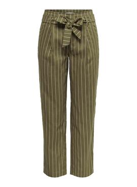 Pantalon Only Viva-Cleo Vert pour Femme