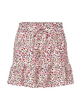 Jupe Only Dia Life Plisse Blanc pour Femme