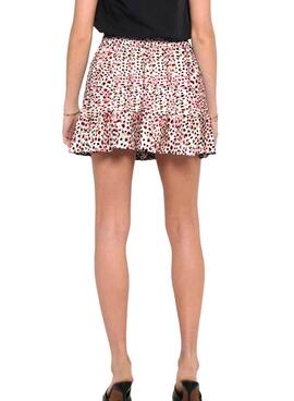 Jupe Only Dia Life Plisse Blanc pour Femme