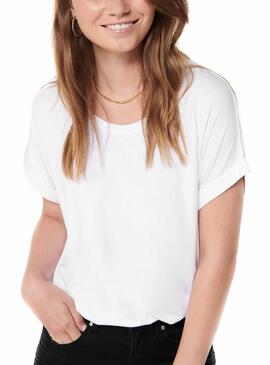 T-Shirt Only Moster Blanc pour Femme