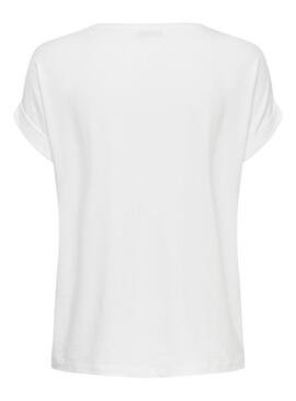 T-Shirt Only Moster Blanc pour Femme