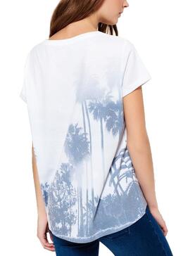 T-Shirt Superdry Miami Blanc pour Femme