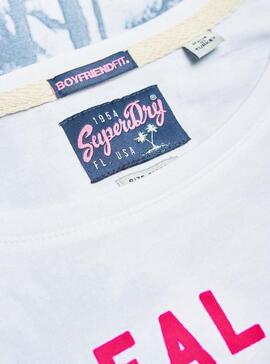 T-Shirt Superdry Miami Blanc pour Femme