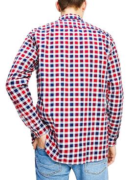 Chemise Tommy Hilfiger Travel Oxford Rouge Homme