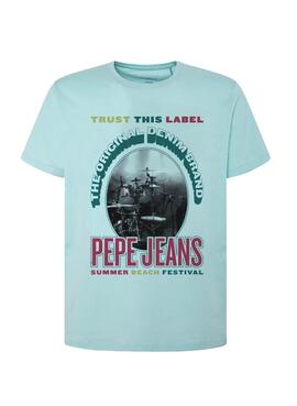 T-Shirt Pepe Jeans Matt Bleu pour Homme