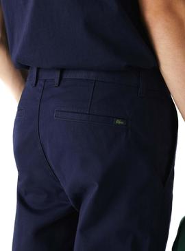 Pantalon Lacoste Chino Bleu marine pour Homme