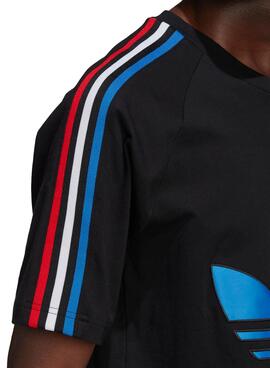 T-Shirt Adidas Adicolor Tricolor Noir Homme