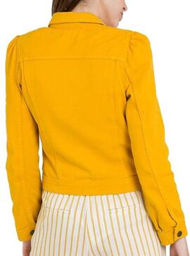 Veste Naf Naf Moutarde Jaune pour Femme