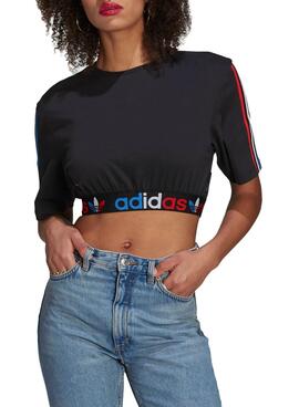 T-Shirt Adidas Adicolor Primeblue Noire Femme