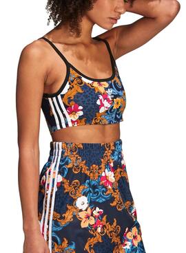 Top Adidas Her Studio London Bleu pour Femme