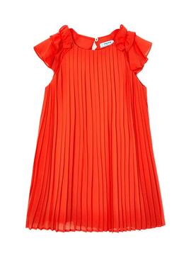 Robe Mayoral Pleated Rouge pour Fille