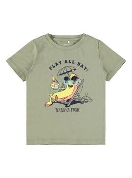 T-Shirt Name It Jasper Vert pour Fille