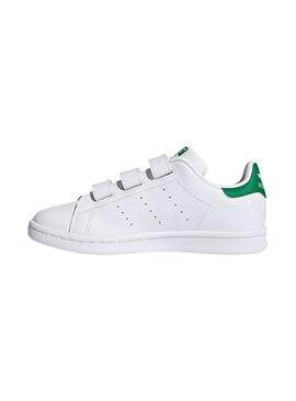 Baskets Adidas Stan Smith CF Blanc Garçon Fille