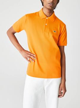 Polo Lacoste Basic Orange pour Homme