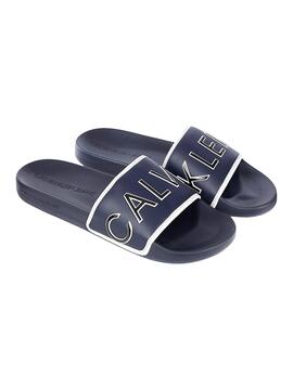 Flip flops Calvin Klein Slide Padded Bleu marine Homme