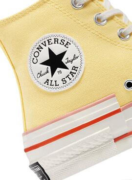 Baskets Converse Chuck 70 Jaune pour Femme