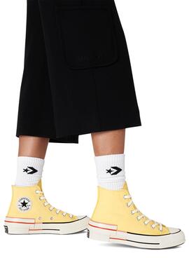 Baskets Converse Chuck 70 Jaune pour Femme