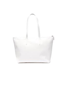 Sac Lacoste L Shopping Blanche Femme 
