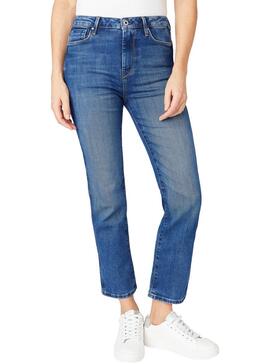 Jeans Pepe Jeans Dion 7/8 Bleu pour Femme