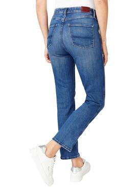 Jeans Pepe Jeans Dion 7/8 Bleu pour Femme