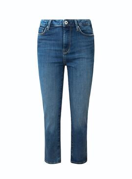 Jeans Pepe Jeans Dion 7/8 Bleu pour Femme