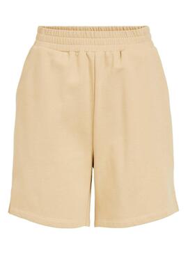 Bermuda Vila Beige Visvilla pour Femme