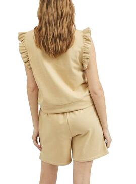 T-Shirt Vila Beige Visvilla pour Femme