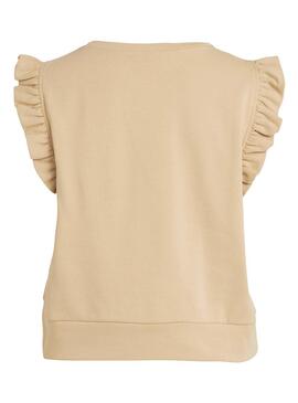 T-Shirt Vila Beige Visvilla pour Femme