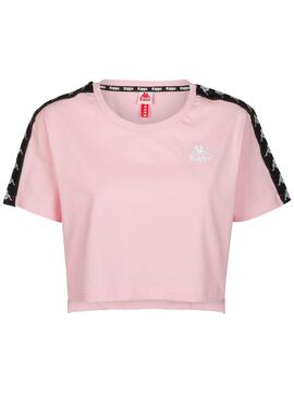 T-Shirt Kappa Aupa Rosa pour Femme
