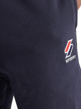 Bermuda Superdry Sportstyle Bleu marine Homme