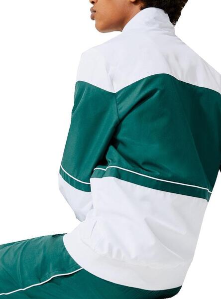 Ensemble de survêtement Lacoste SPORT léger color block Vert