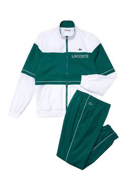 Survêtement Lacoste Sport Couleur Block Vert Homme