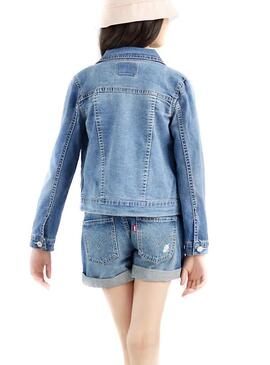 Veste Denim Levis Trucker Bleu pour Fille