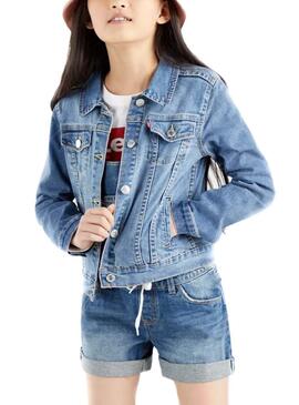 Veste Denim Levis Trucker Bleu pour Fille