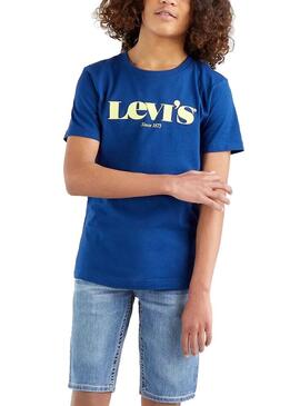 T-Shirt Levis Graphic Tee Bleu Foncé pour Garçon