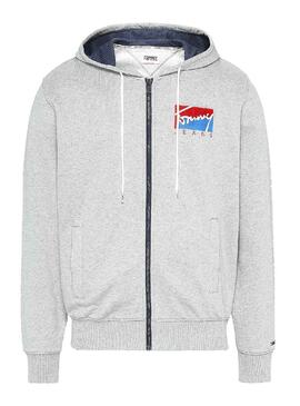 Veste Tommy Jeans Essential Gris pour Homme