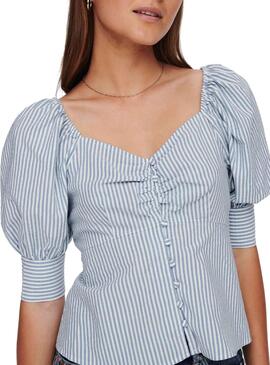 Top Only Betti Life Bleu pour Femme
