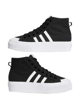 Baskets Adidas Nizza Platform Noire pour Femme